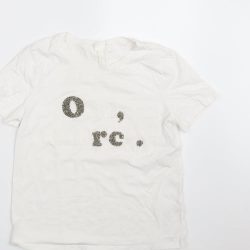 H&M Womens White   Basic T-Shirt Size S