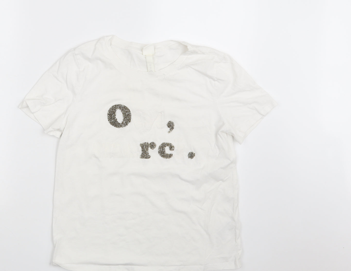 H&M Womens White   Basic T-Shirt Size S