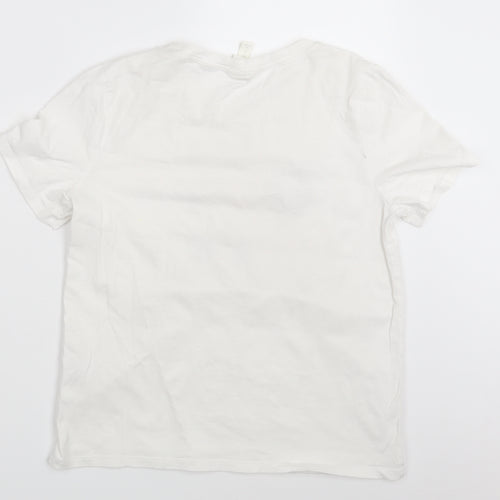 H&M Womens White   Basic T-Shirt Size S
