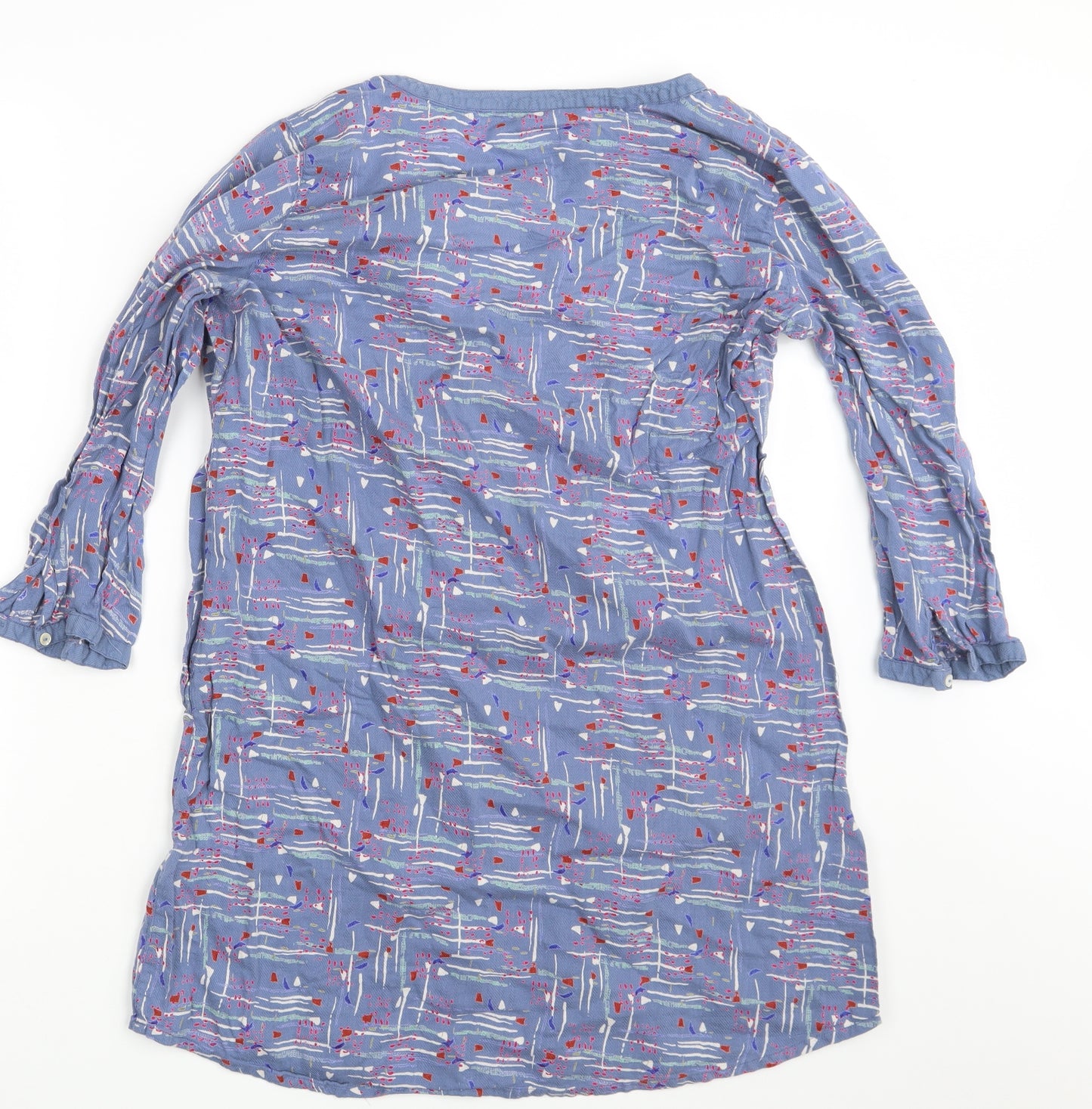 Preworn Womens Blue Colourblock  Shirt Dress  One Size