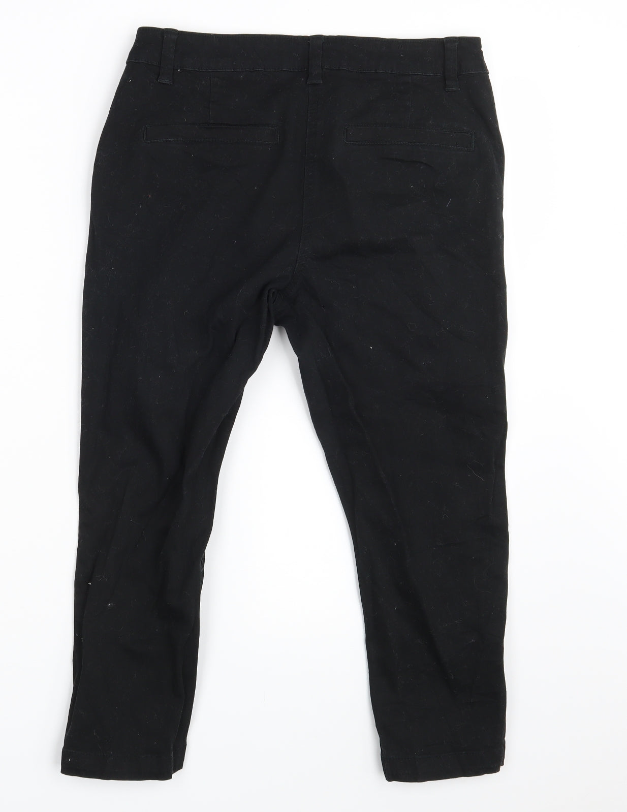 George Womens Black   Cropped Trousers Size 10 L20 in