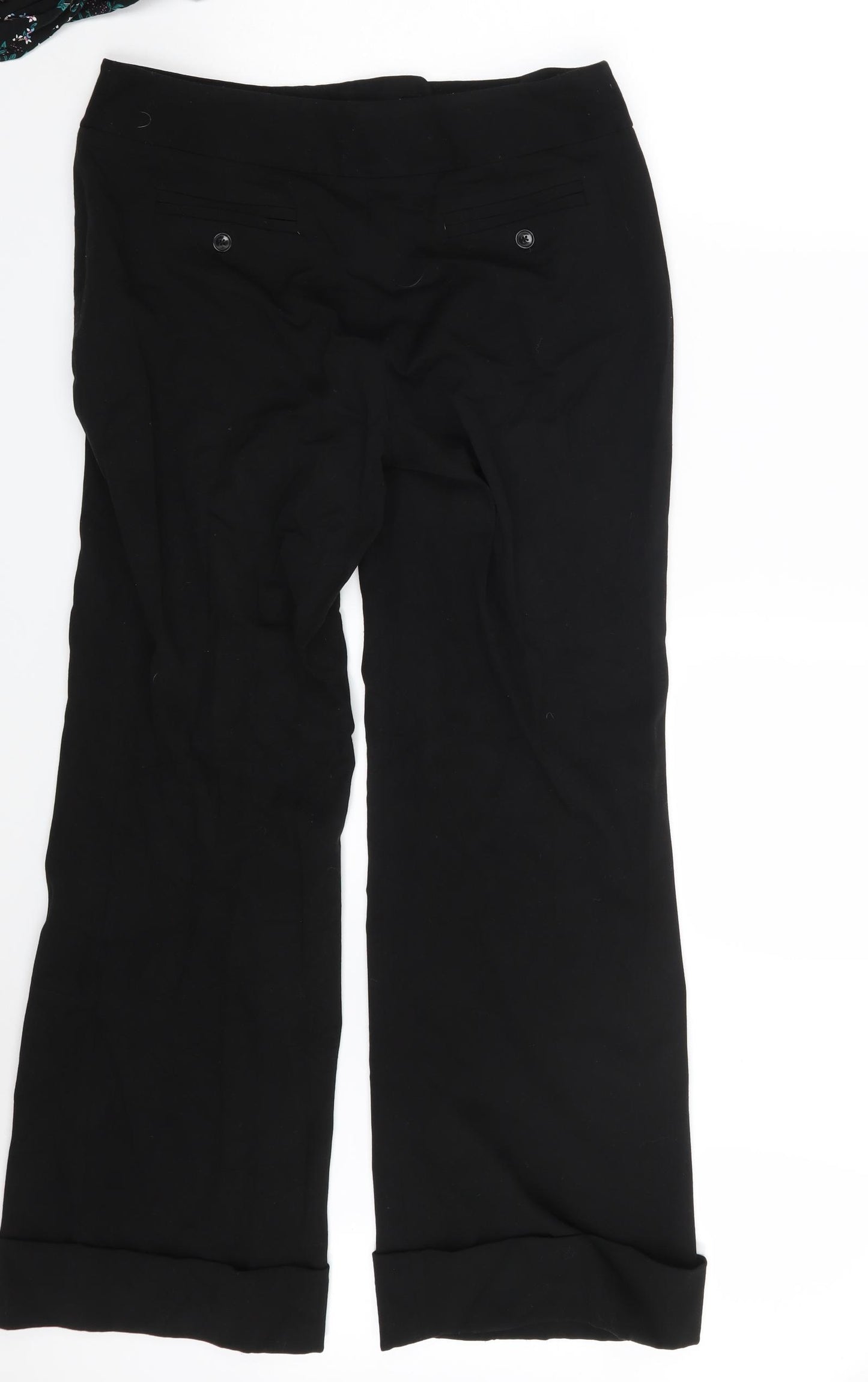 Rafaella Womens Black   Trousers  Size 10 L32 in