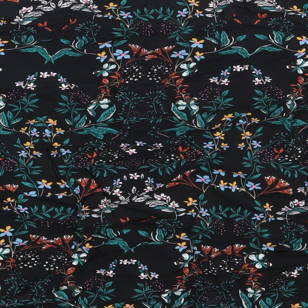 Bexleys Womens Black Floral  Basic Blouse One Size