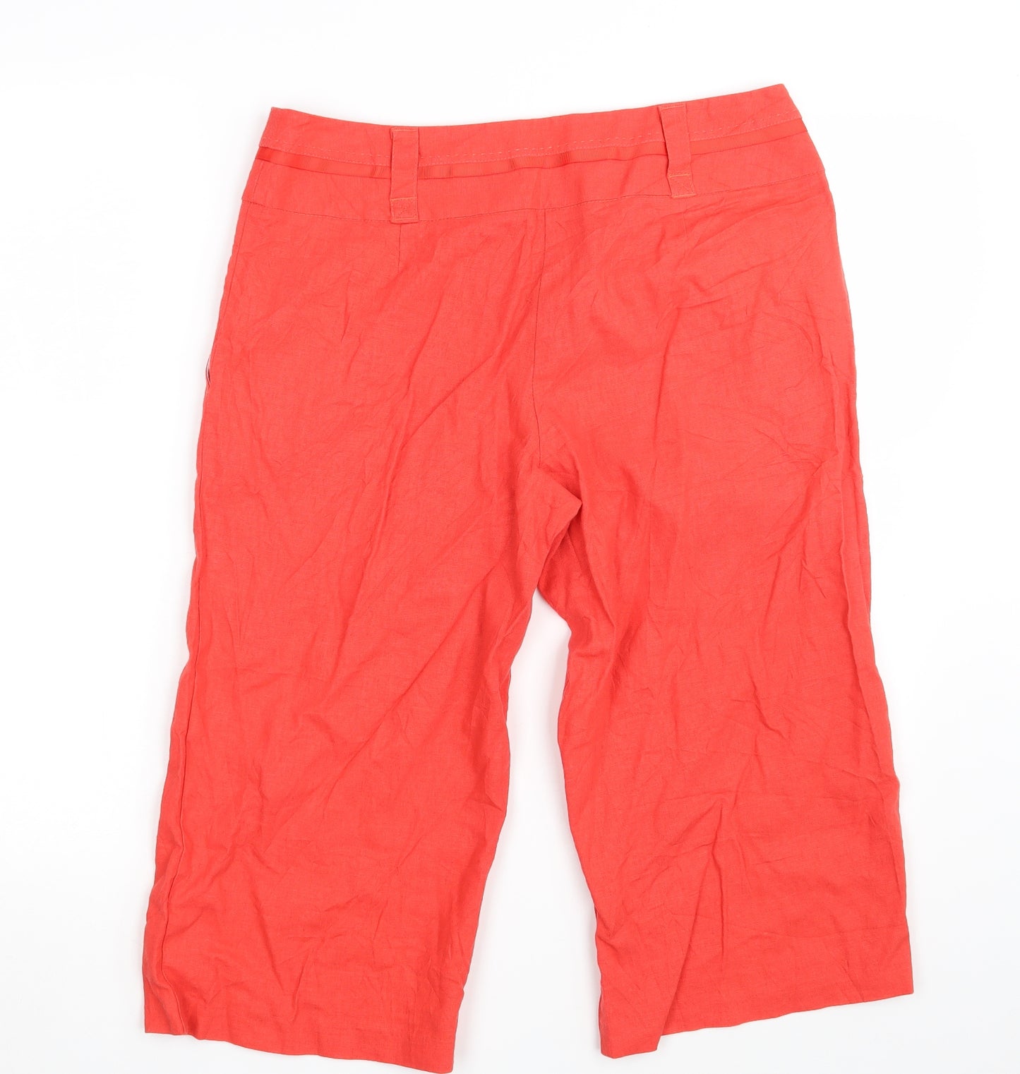 M&S Womens Orange   Sweat Shorts Size 12