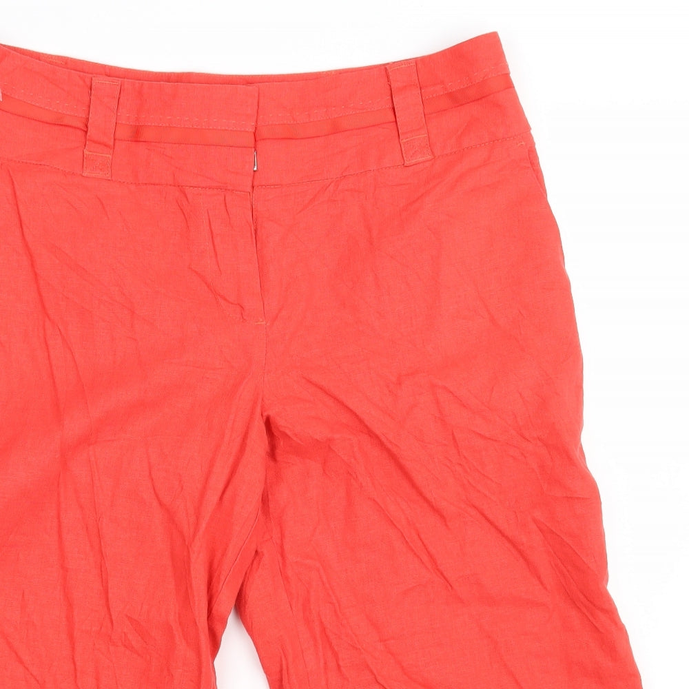 M&S Womens Orange   Sweat Shorts Size 12
