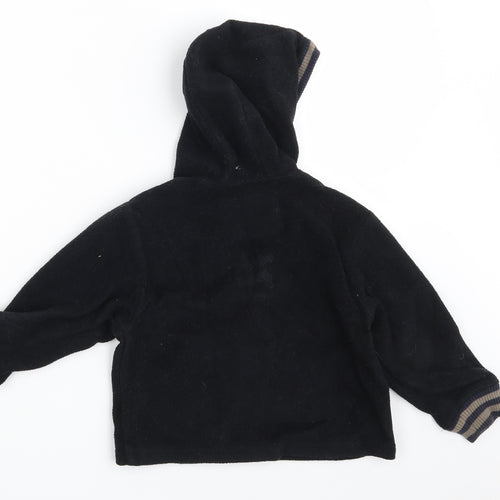 Okaidi Girls Black   Full Zip Hoodie Size 3 Years