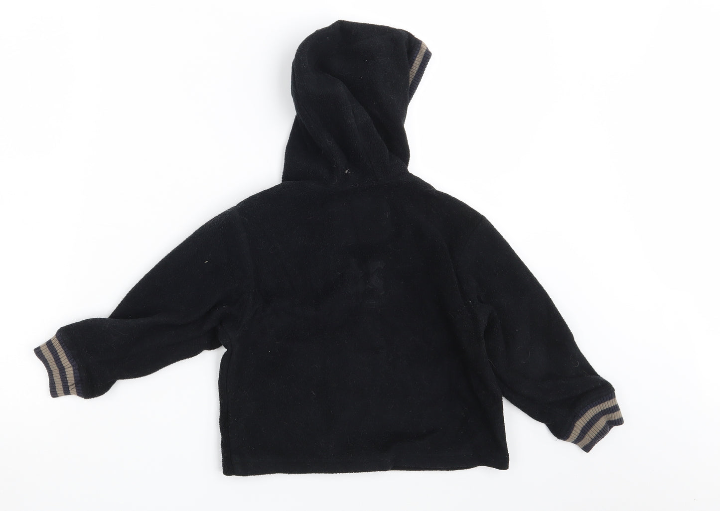 Okaidi Girls Black   Full Zip Hoodie Size 3 Years