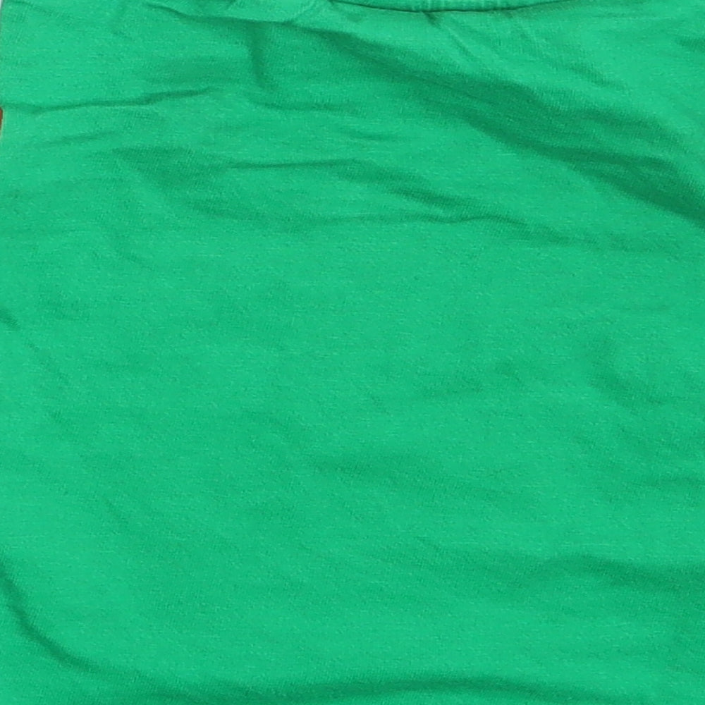 Made By Elves Boys Green Striped  Basic T-Shirt Size 2-3 Years