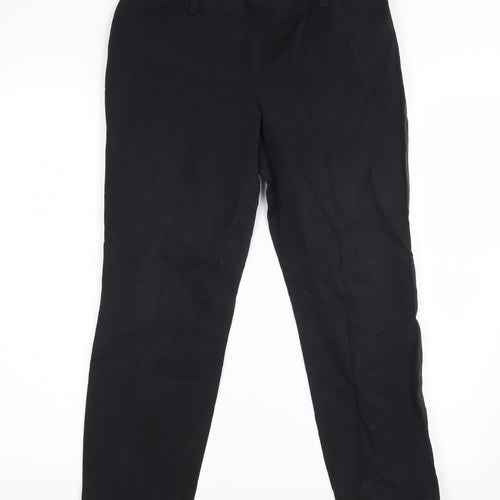 Et Vous Womens Black  Denim Cropped Trousers Size 10 L25 in
