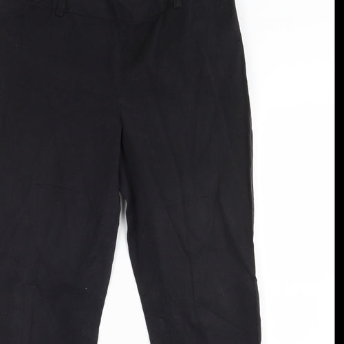 Et Vous Womens Black  Denim Cropped Trousers Size 10 L25 in