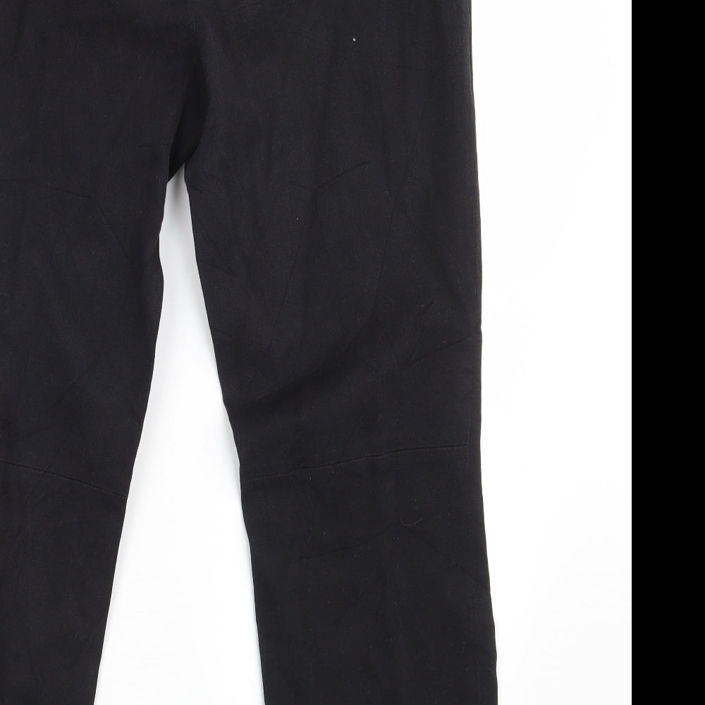 Et Vous Womens Black  Denim Cropped Trousers Size 10 L25 in