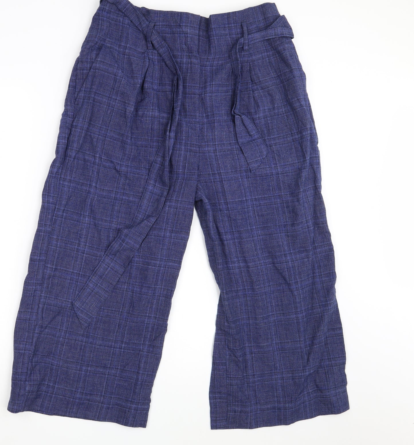 M&S Womens Blue   Dress Pants Trousers Size 14 L20 in
