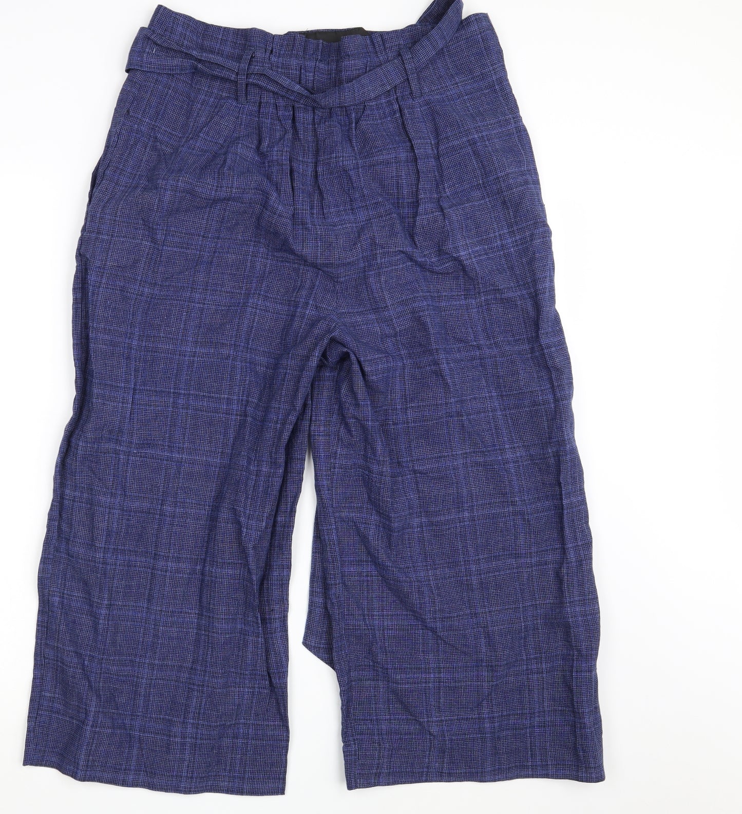 M&S Womens Blue   Dress Pants Trousers Size 14 L20 in