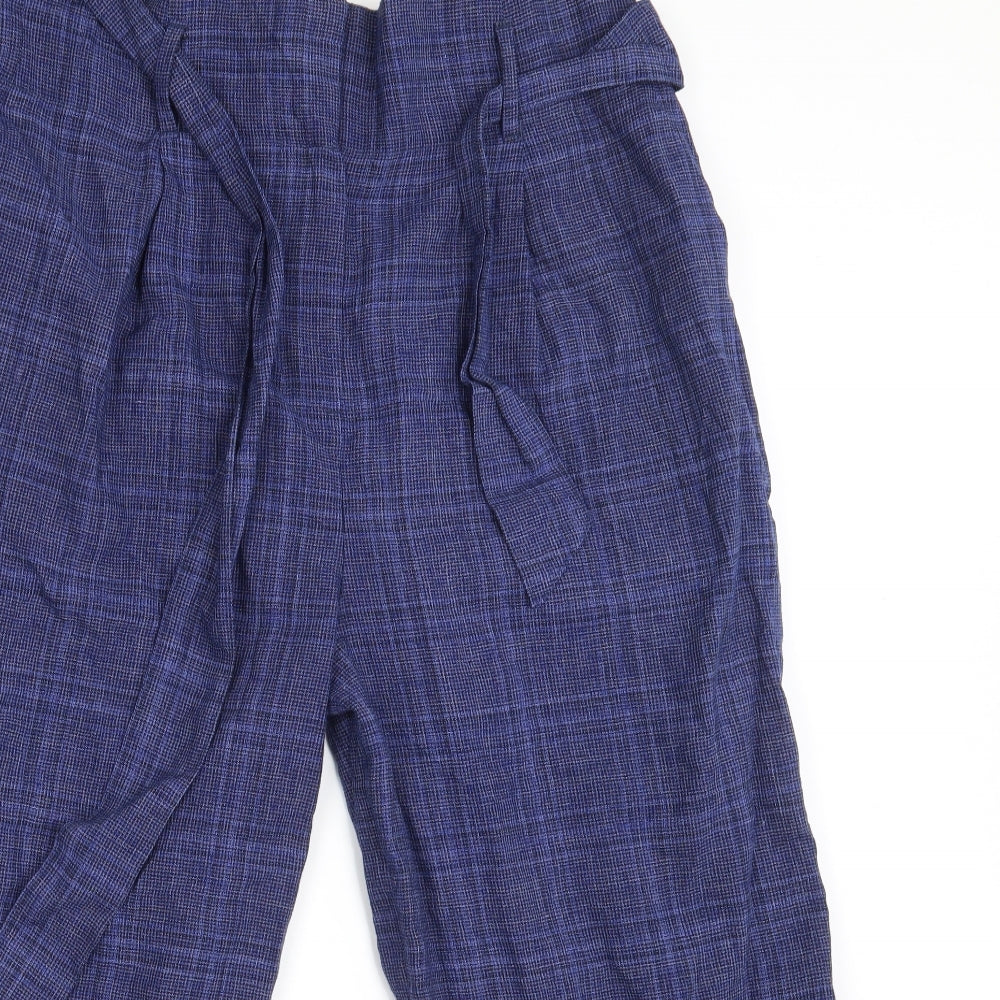 M&S Womens Blue   Dress Pants Trousers Size 14 L20 in