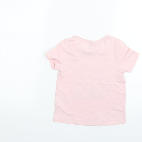 Matalan Girls Pink   Basic T-Shirt Size 6 Years