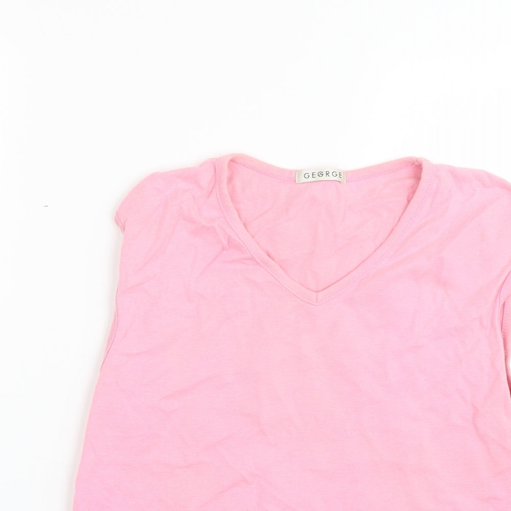 George Womens Pink   Basic T-Shirt Size 14