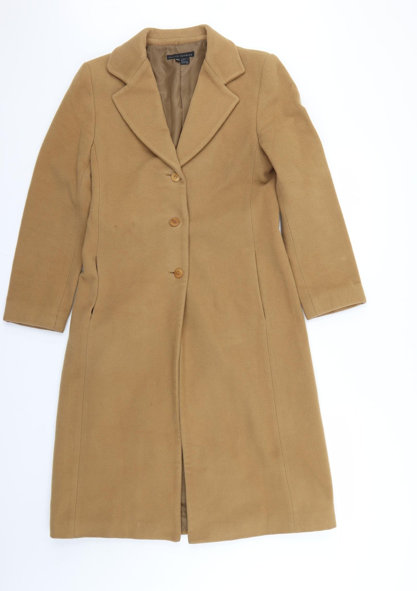 Zara Womens Yellow   Pea Coat Coat Size M