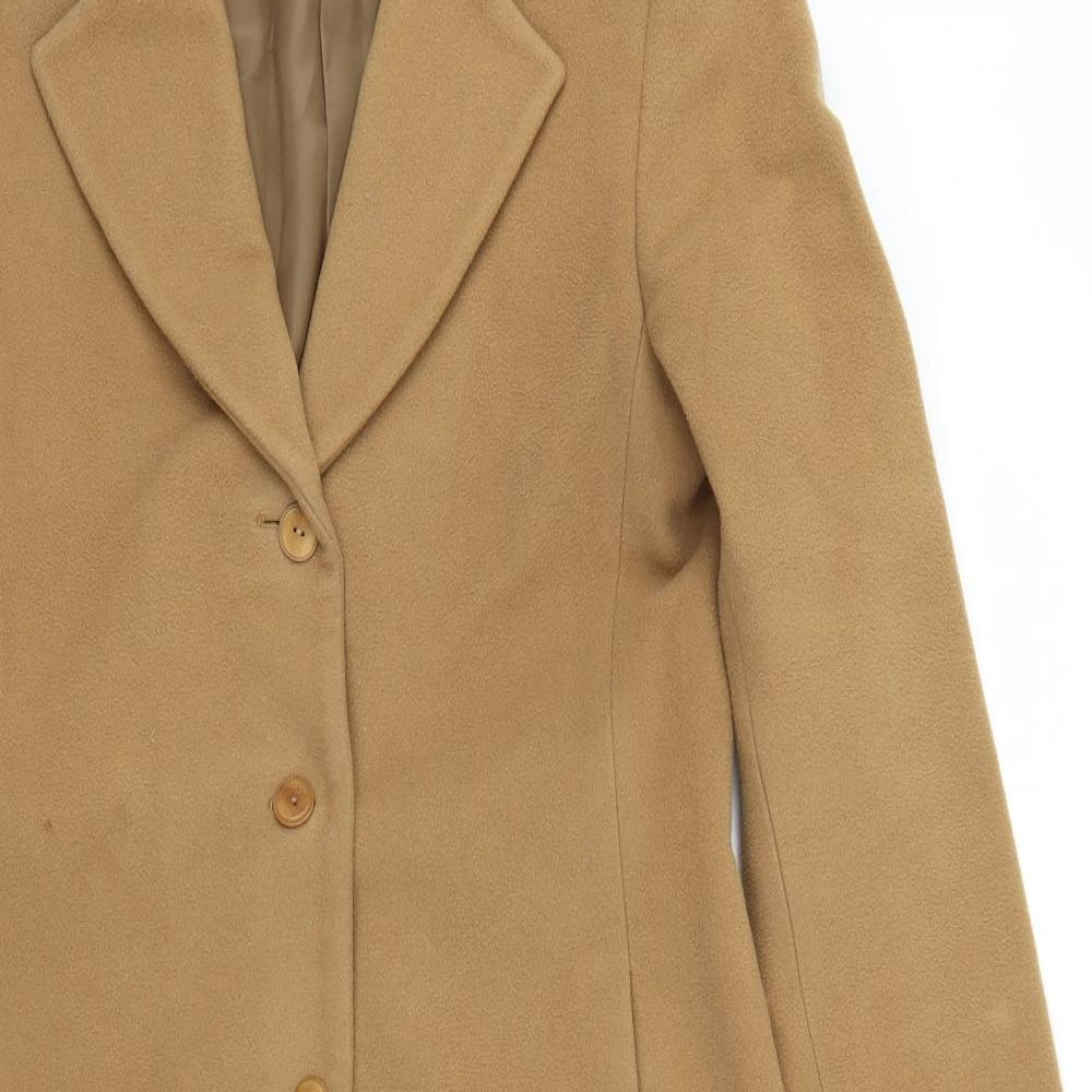 Zara Womens Yellow   Pea Coat Coat Size M