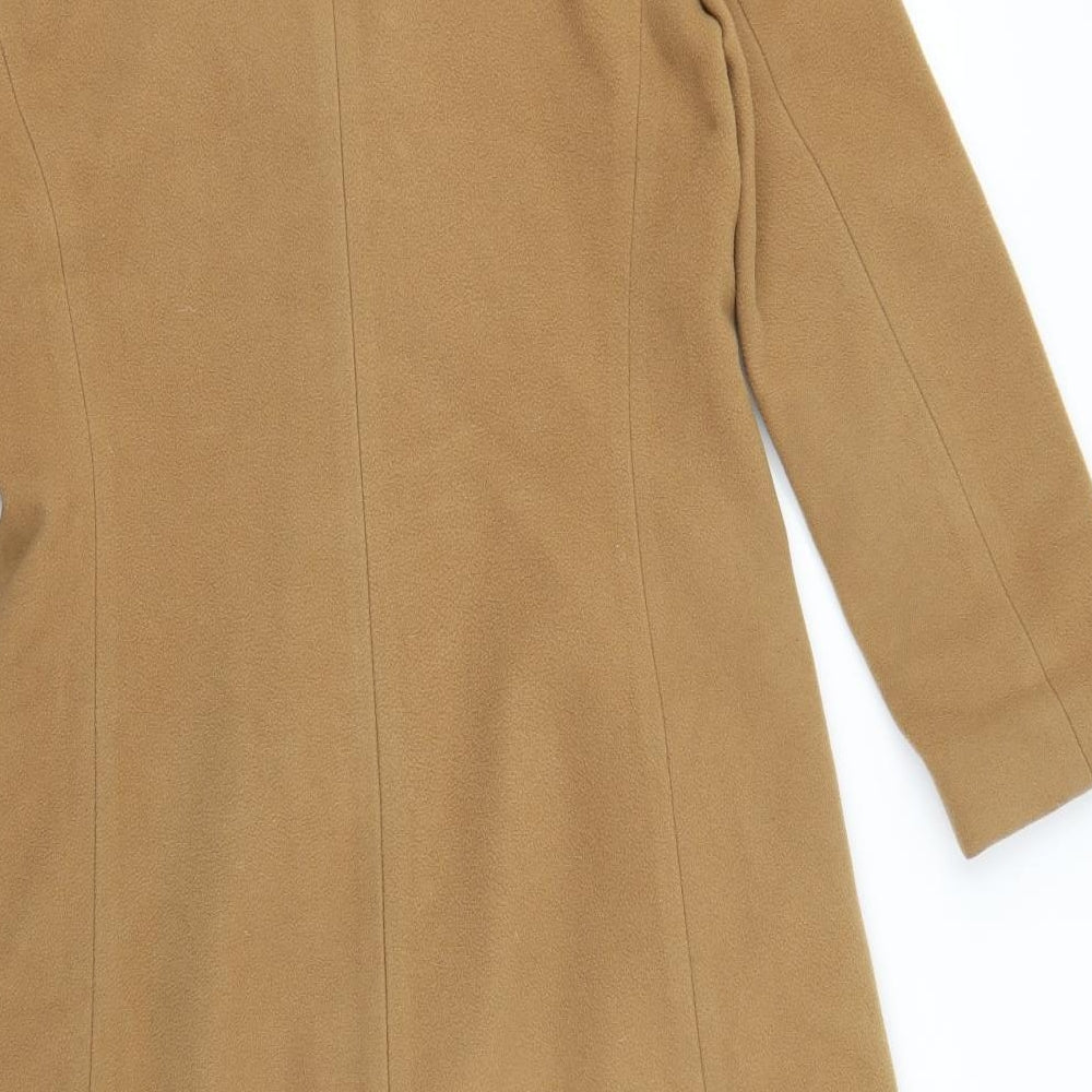 Zara Womens Yellow   Pea Coat Coat Size M