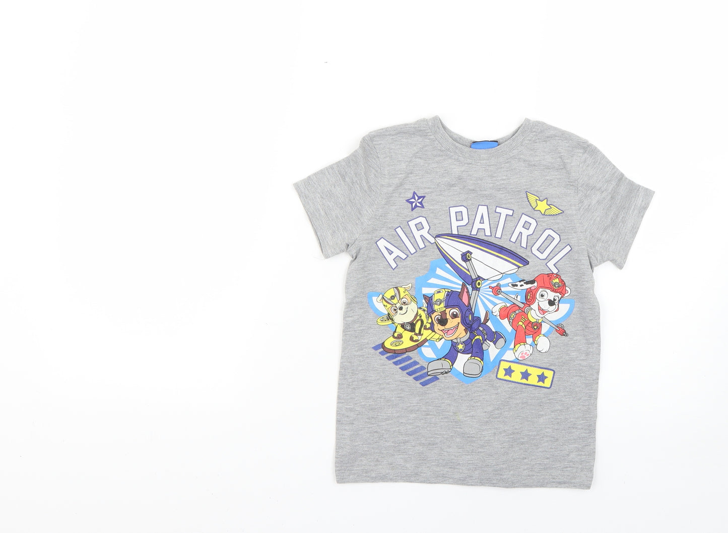 George Boys Grey Geometric  Basic T-Shirt Size 3-4 Years