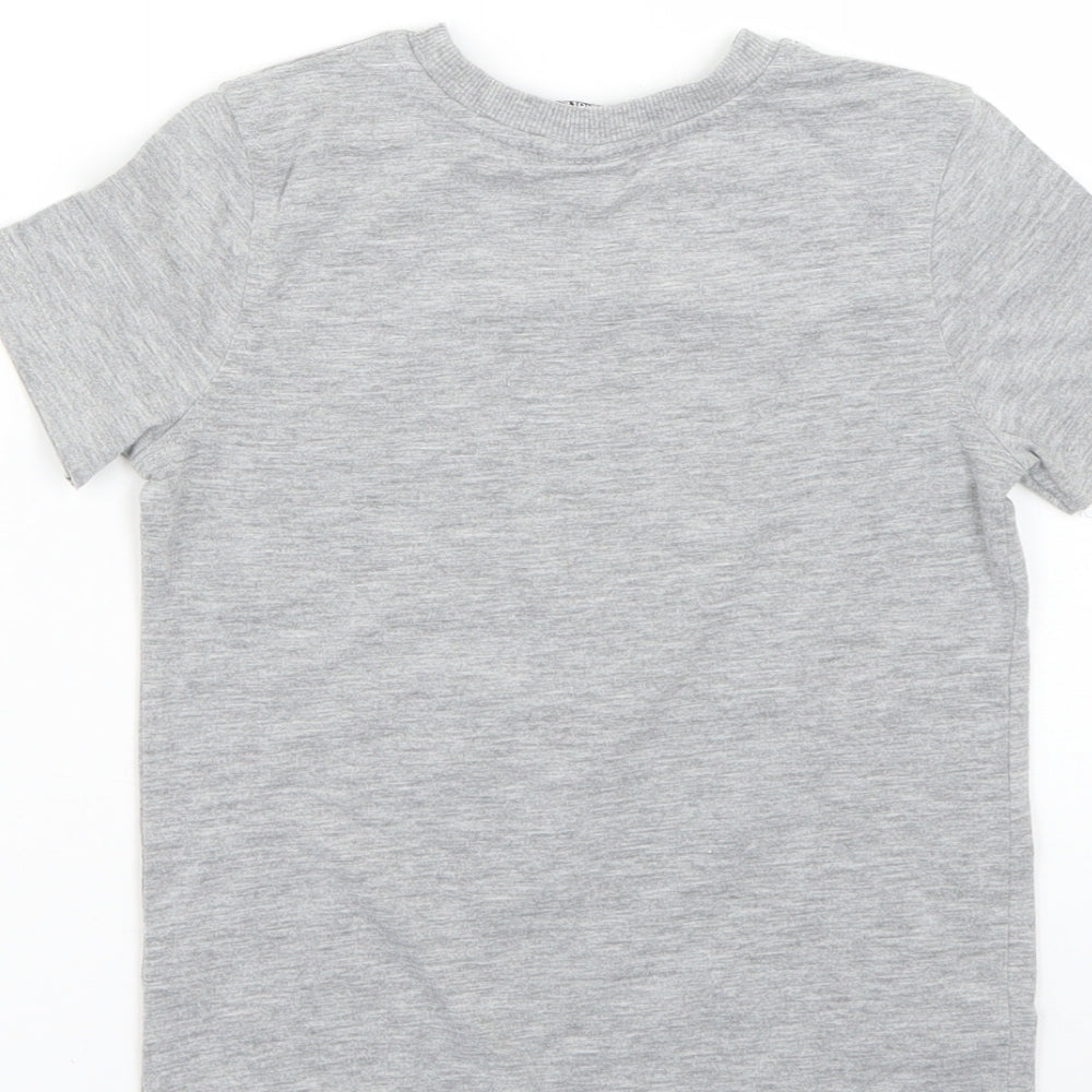 George Boys Grey Geometric  Basic T-Shirt Size 3-4 Years