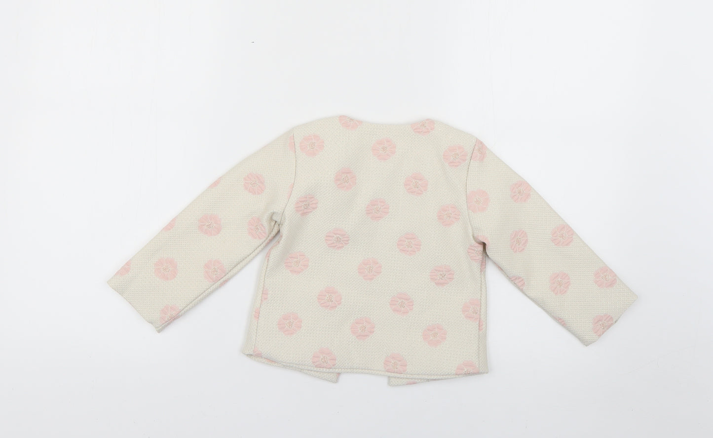 visara Girls Beige   Jacket Coat Size 3-4 Years
