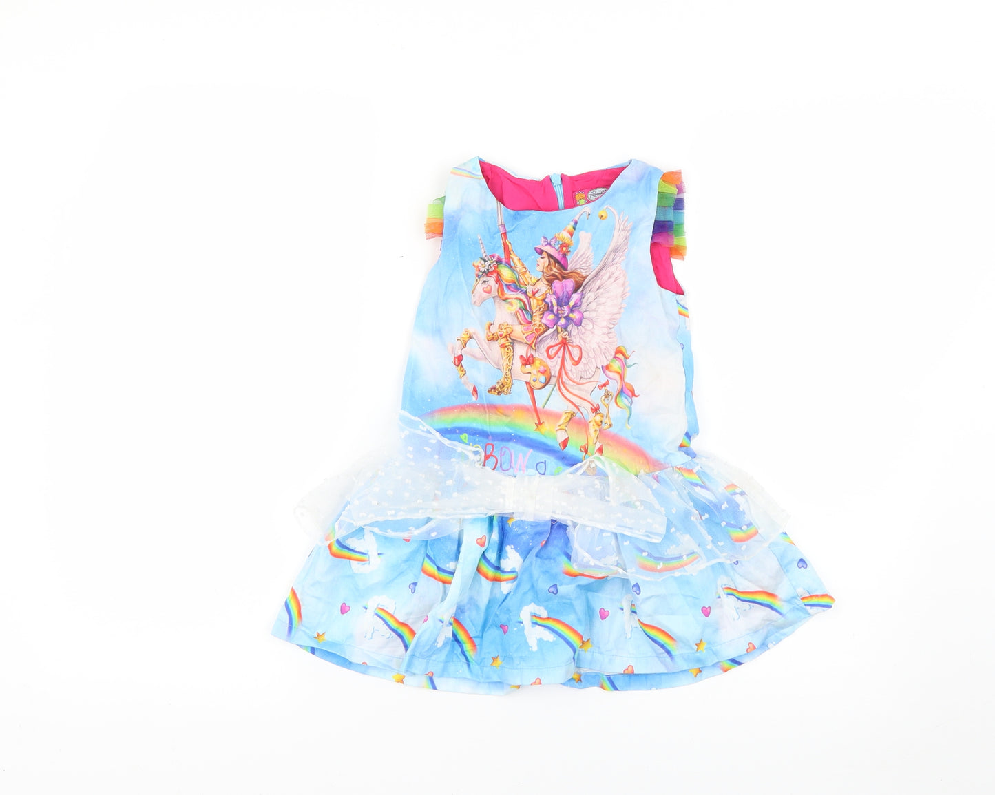 rosalita Girls Multicoloured Geometric  Fit & Flare  Size 4 Years
