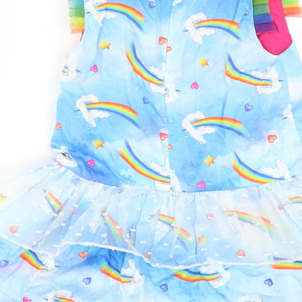 rosalita Girls Multicoloured Geometric  Fit & Flare  Size 4 Years