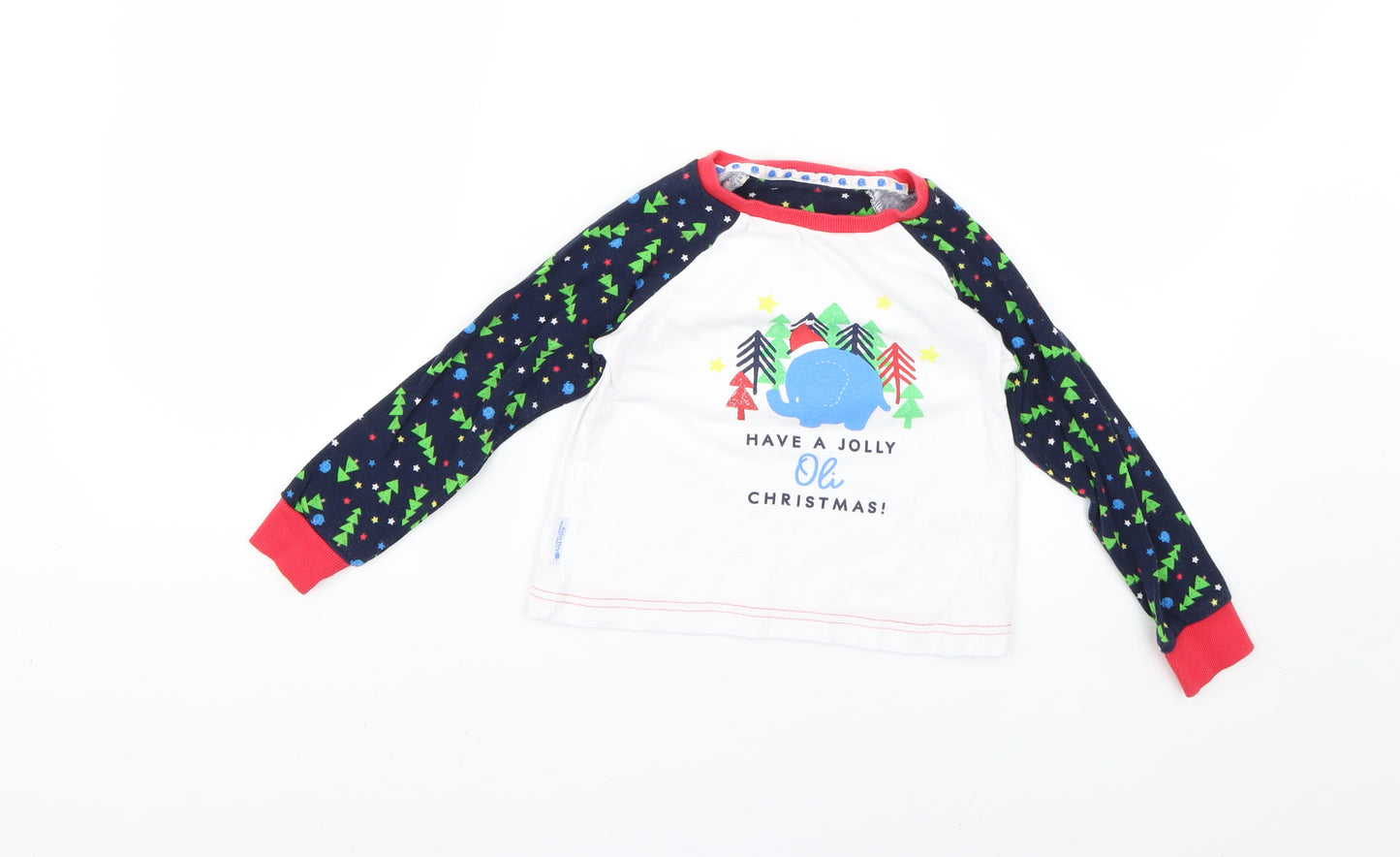 Matalan Boys Multicoloured Geometric   Pyjama Top Size 4-5 Years