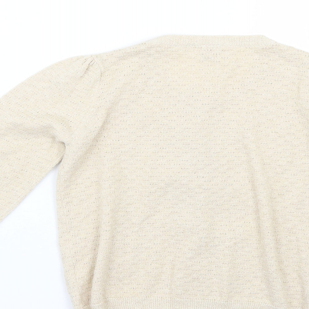TU Girls Beige   Cardigan Jumper Size 3-4 Years