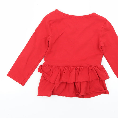 Preworn Girls Red   Fit & Flare  Size 4 Years