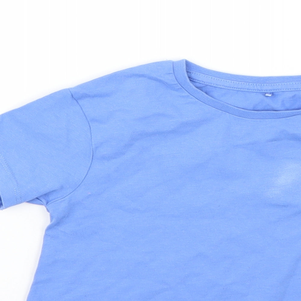 George Girls Blue   Basic T-Shirt Size 3-4 Years