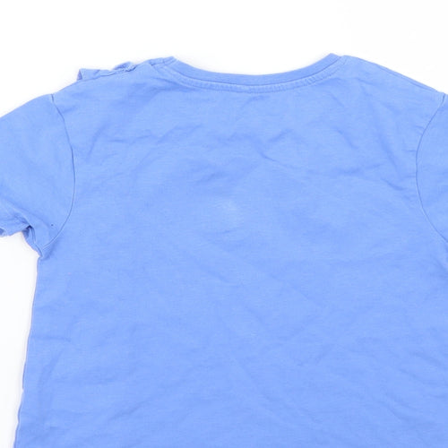 George Girls Blue   Basic T-Shirt Size 3-4 Years