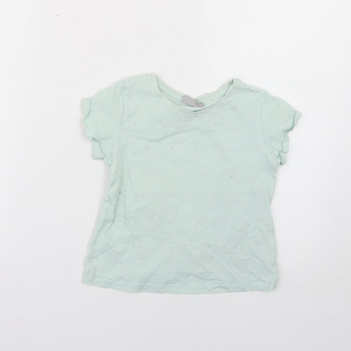Matalan Girls Green   Basic T-Shirt Size 4 Years