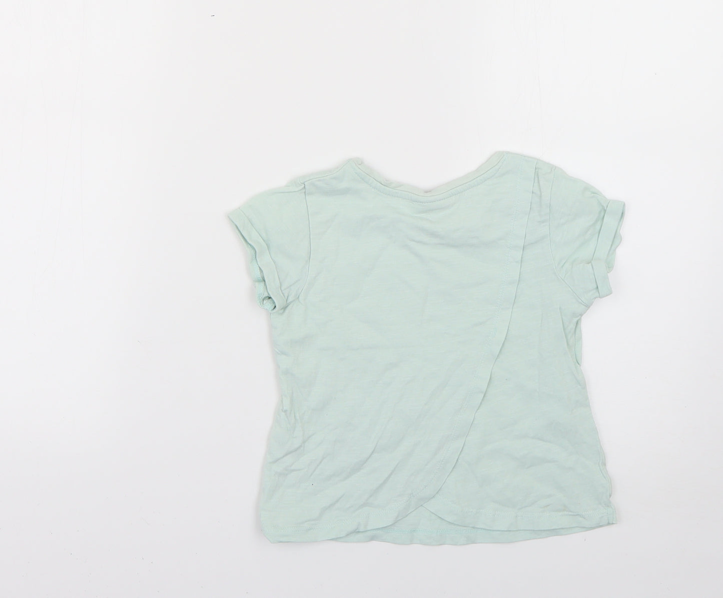 Matalan Girls Green   Basic T-Shirt Size 4 Years