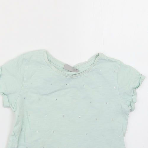 Matalan Girls Green   Basic T-Shirt Size 4 Years