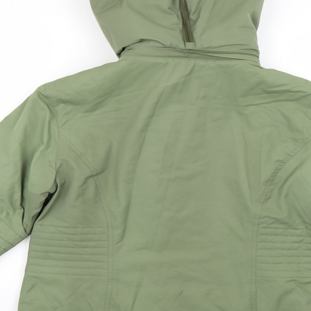 Oasis Womens Green   Rain Coat Coat Size 12