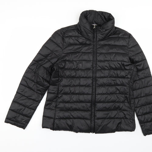 Dorothy Perkins Womens Black   Rain Coat Coat Size 16