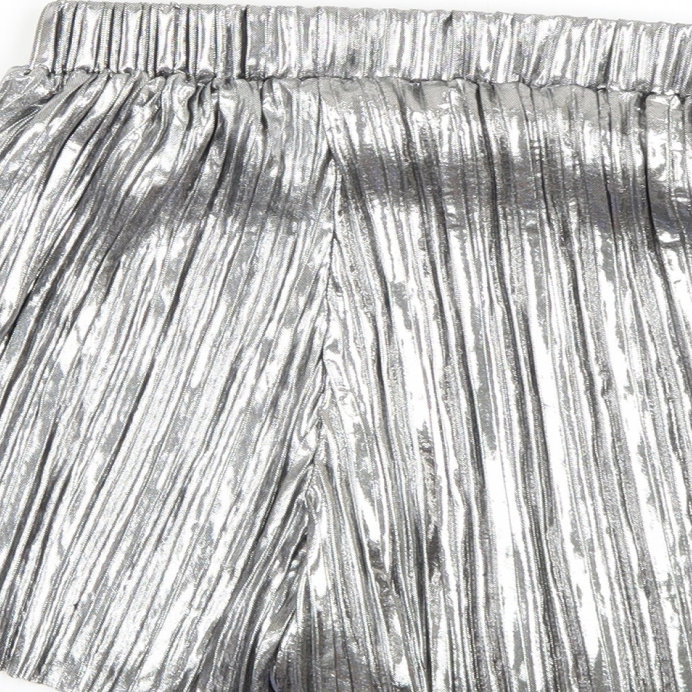 jcl Womens Silver   Cut-Off Shorts Size M