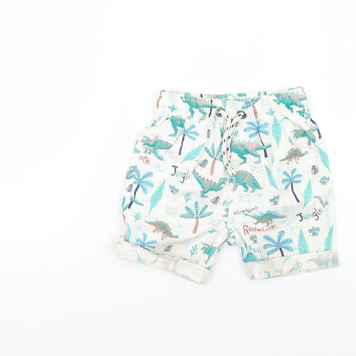 George Baby Multicoloured Geometric  Cropped Trousers Size 12-18 Months
