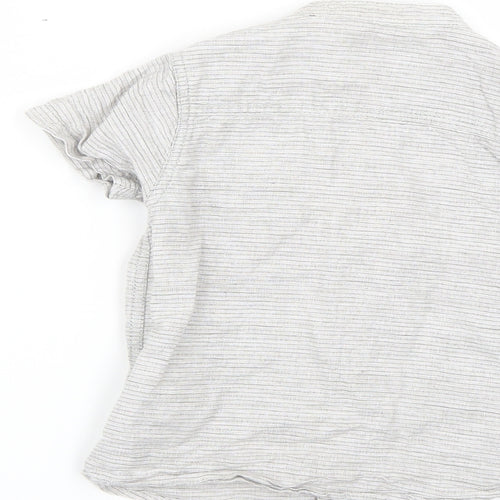 NEXT Boys Grey Striped  Basic Button-Up Size 2-3 Years
