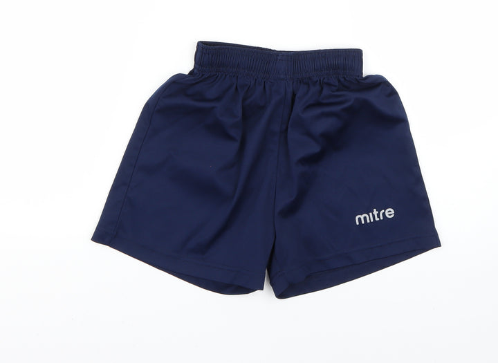 Mitre Boys Blue Sweat Shorts Size 9-10 Years