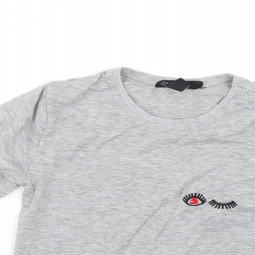New Look Womens Grey   Basic T-Shirt Size 6