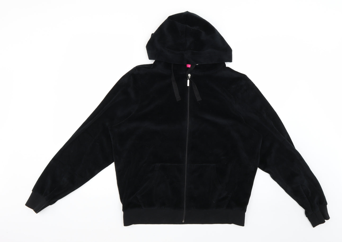 Marks and Spencer Womens Black   Full Zip Hoodie Size 18