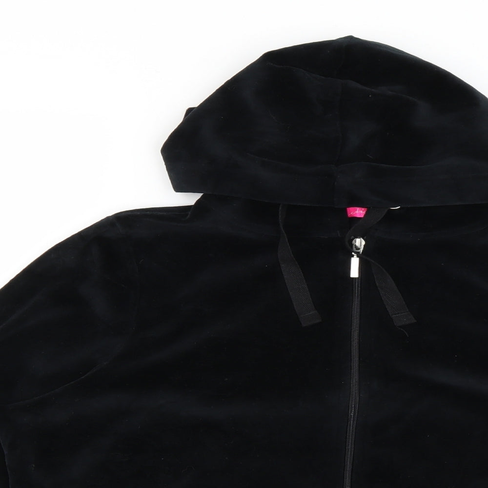 Marks and Spencer Womens Black   Full Zip Hoodie Size 18