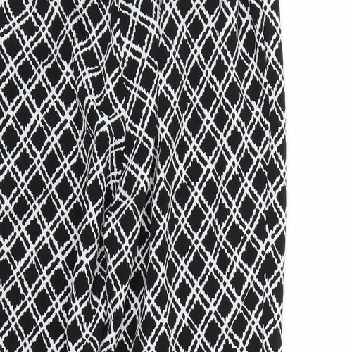 Topshop Womens Multicoloured Geometric  Trousers  Size 6 L24 in
