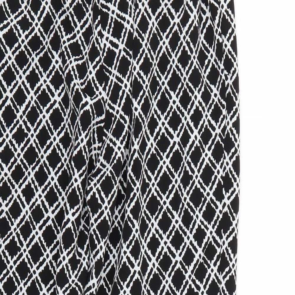 Topshop Womens Multicoloured Geometric  Trousers  Size 6 L24 in