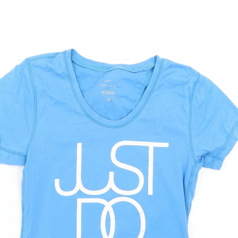 Nike Womens Blue   Basic T-Shirt Size M