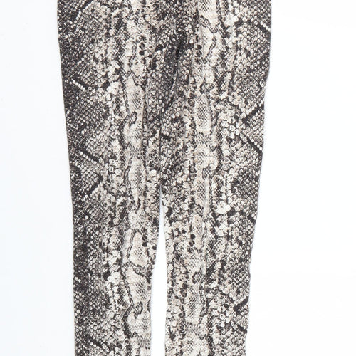 ASOS Womens Multicoloured Animal Print  Jegging Leggings Size 6 L23 in