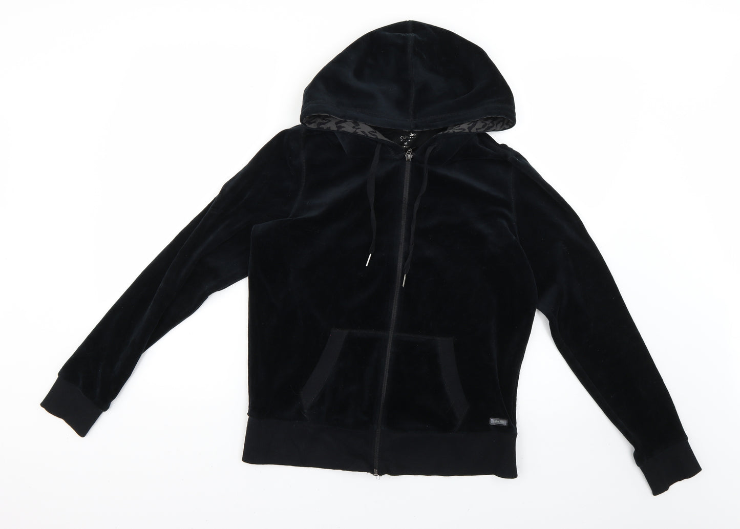 Calvin Klein Womens Black   Full Zip Hoodie Size M